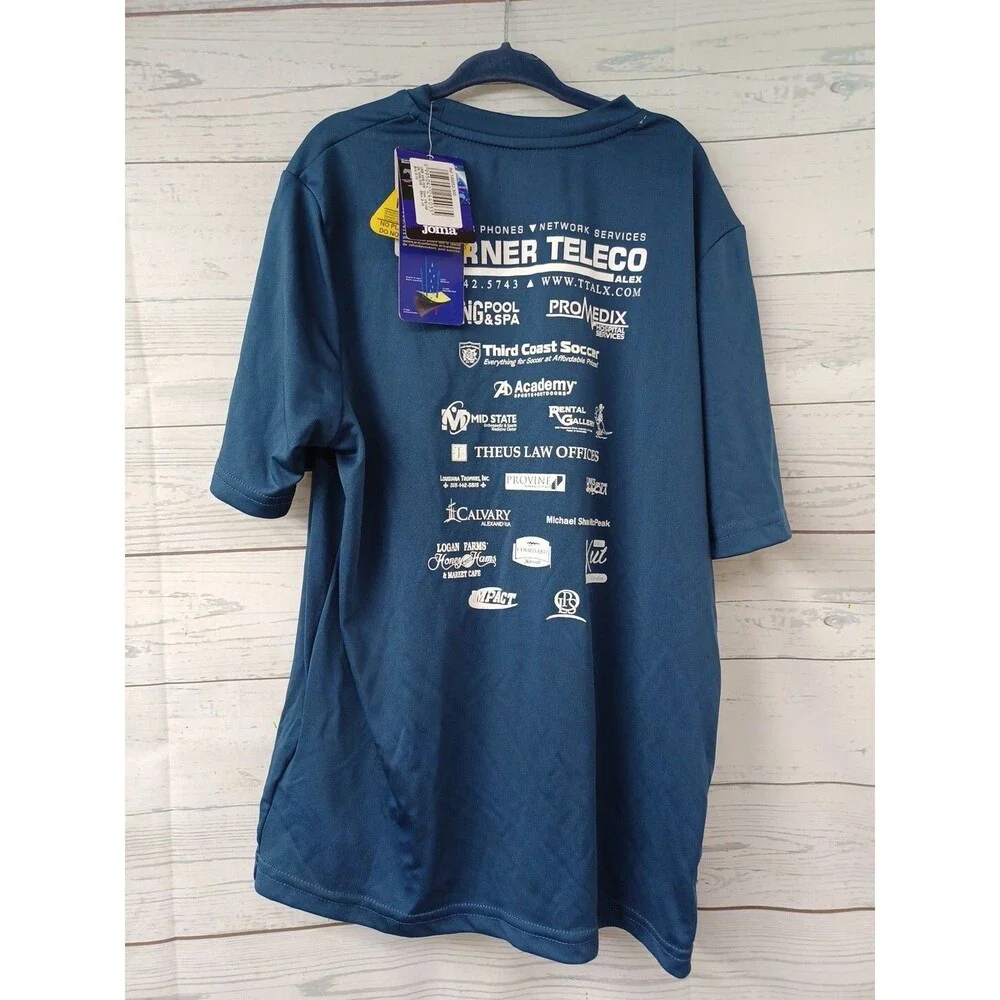 Joma Ford Hixson Sponsors Has It Crew Neck T-Shirt Blue Youth M  (8)